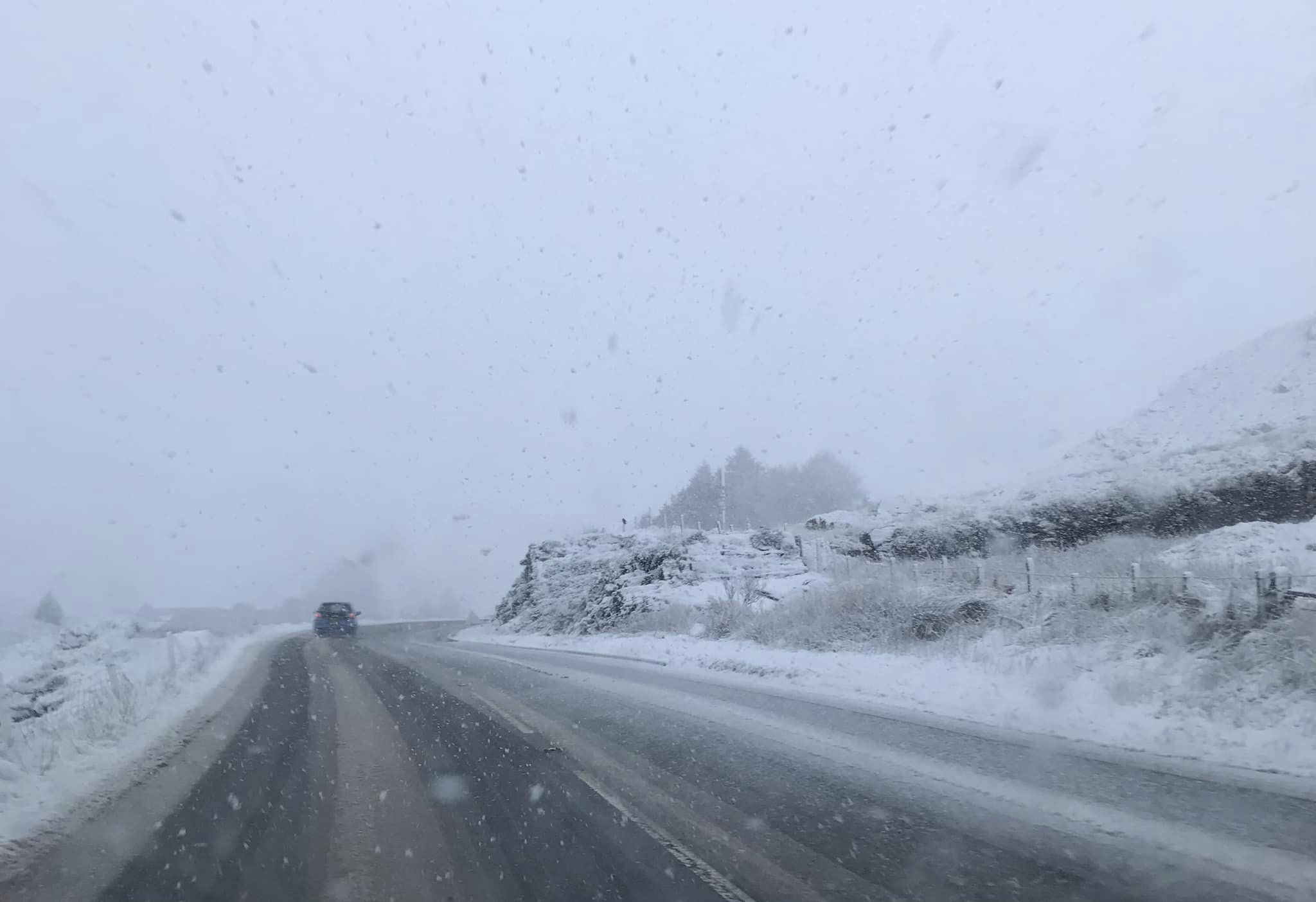 A44 closed between Aberystwyth and Ponterwyd due to poor driving